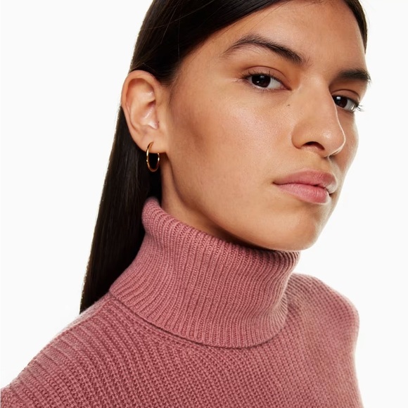 Aritzia Wilfred Free Laurel 100% Wool Turtleneck | Size M Birch - Picture 2 of 12